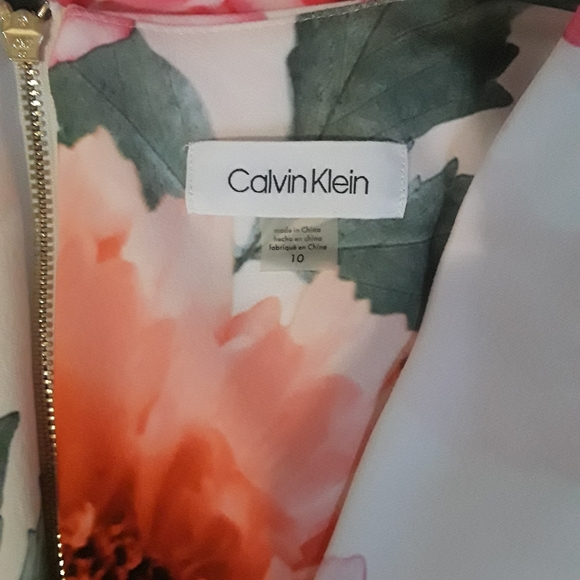 Calvin Klein Floral Sheath Dress - Picture 4 of 4
